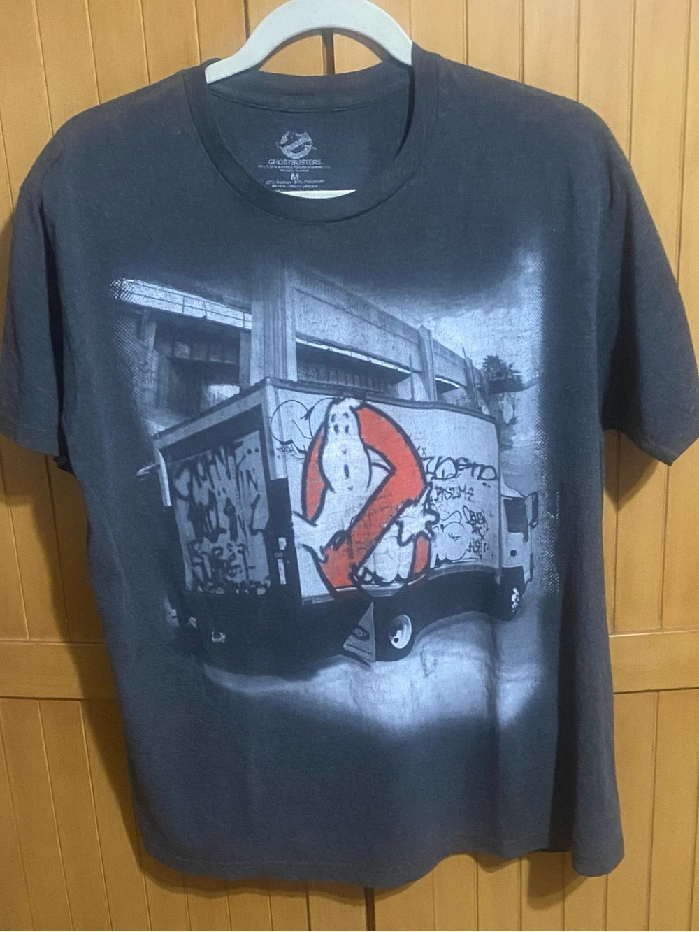 Ghostbusters Graphic Tee - Men's Charcoal Short Sleeve Shirt
